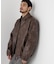 「SURPLUS」フェイクレザーフライトジャケット