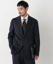 「DamerinoFormal」ウールPペンシルストライプJK/WASHABLE(セットアップ可)