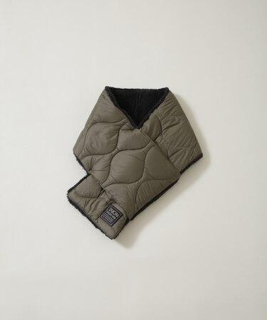 TAION／MILITARY REVERSIBLE DOWN SCARF