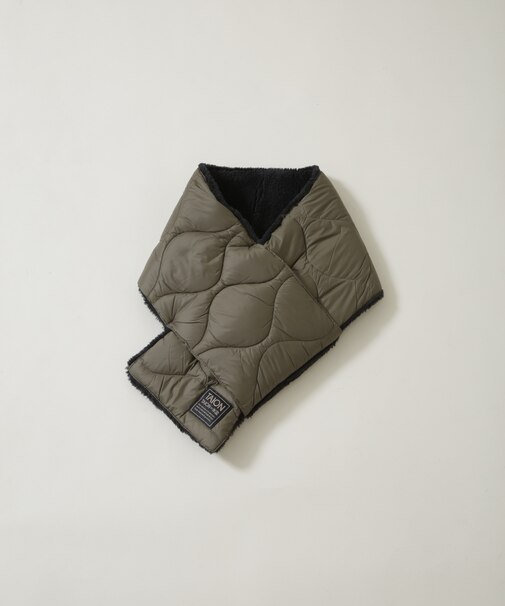 TAION／MILITARY REVERSIBLE DOWN SCARF
