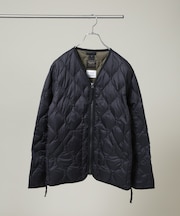TAION/MILITARY W-ZIP V NECK DOWN JKT