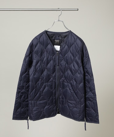 TAION／MILITARY W-ZIP V NECK DOWN JKT