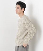 ネップケーブルニット
