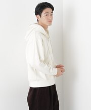 WEB限定/ワイドフィットスウェットZIPパーカー