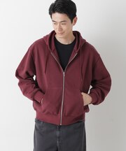 WEB限定/ワイドフィットスウェットZIPパーカー