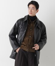 「ASSEMBLANC」レザー ベルテッドモーターサイクル