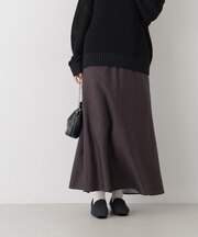 ランダムドットフレアマキシスカート