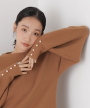 &mall限定カラー/ミラノリブパールニットプルオーバー