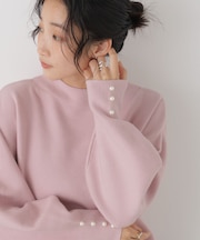 &mall限定カラー/ミラノリブパールニットプルオーバー