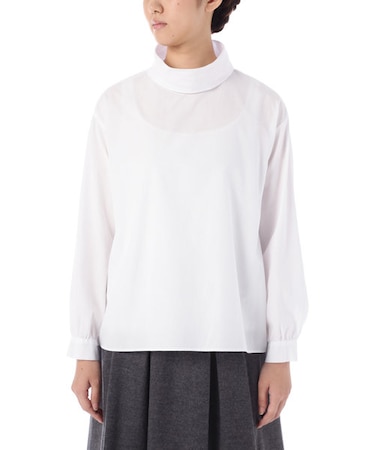 ハイネックブラウス