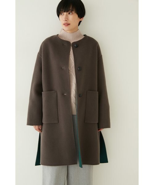 ◇ウールリバーコート｜ヒューマンウーマンの通販｜&mall（アンド