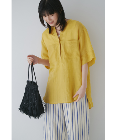 ◆１６０／１ラミー半袖ブラウス