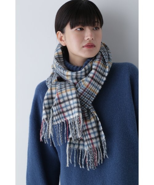 マルチカラー チェック柄 マフラー ◇マルチカラーチェックマフラー｜ヒューマンウーマンの通販｜&mall