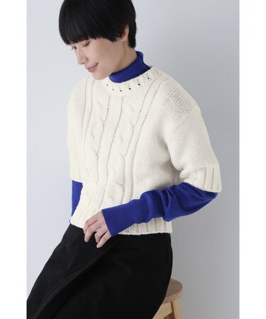 ◆ハーフスリーブ　ブークレニットプルオーバー