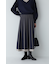 ライン入りニットスカート