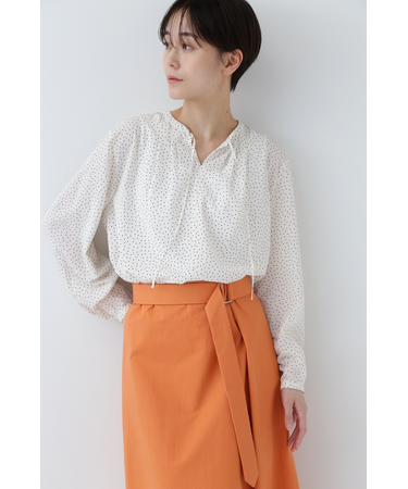 ◆ドットプリントブラウス
