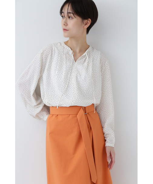 ◆ドットプリントブラウス