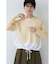 ◆布帛ドッキングケーブルニット
