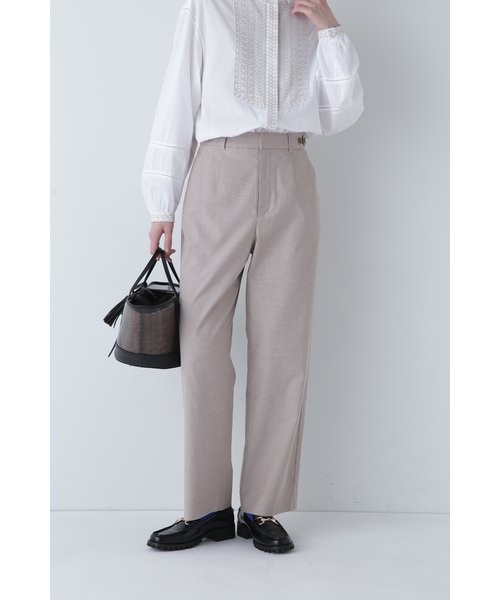 ◇先染めドビーストレッチパンツ｜ヒューマンウーマンの通販｜&mall