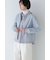◆ノーカラーショートブルゾン