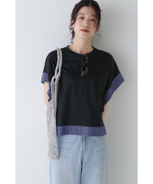 ◆異素材コンビカットソー