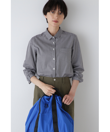 ◆コットンギンガムチェックベーシックシャツ