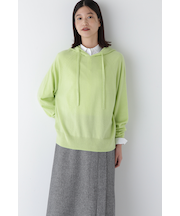 ◆ウールカシミヤフーディニット
