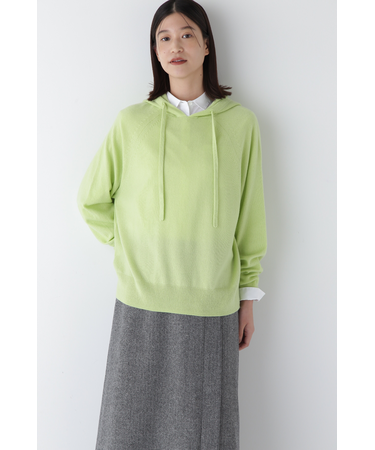 ◆ウールカシミヤフーディニット