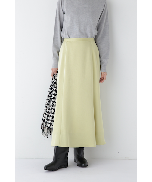 ◆ヴィンテージ風サテンストレッチマーメイドスカート