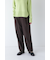 ◆ウールフラノワイドテーパードパンツ