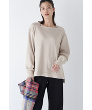 ◆ボンバー裏起毛マリンカラープルオーバー