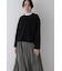 ◆ニードルパンチリブクルーネックプルオーバー