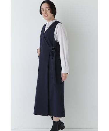 ◆ストレッチポンチラップワンピース