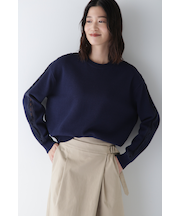 ◆レースドッキングニットプルオーバー