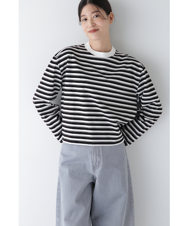 ◆ボーダーボックスTシャツ