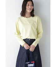 ◆ロゴエンブロイダリーロングスリーブＴシャツ