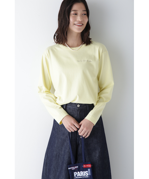 ◆ロゴエンブロイダリーロングスリーブＴシャツ