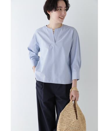 ◆スキッパーブロードブラウス