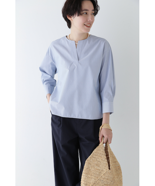 ◆スキッパーブロードブラウス