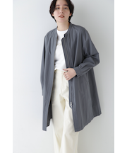 ◆コットンナイロンダンプスタンドカラーコート