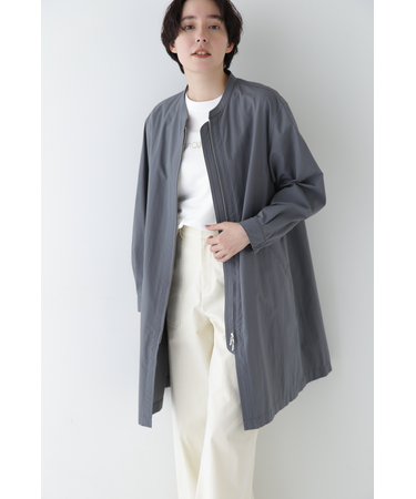 ◆コットンナイロンダンプスタンドカラーコート
