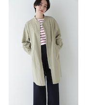 ◆コットンナイロンダンプスタンドカラーコート