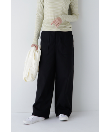 ◆コードストレッチベイカーセミワイドパンツ