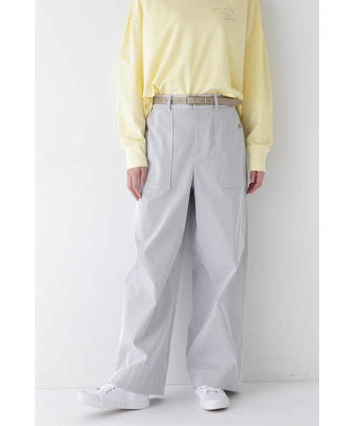 ◆コードストレッチベイカーセミワイドパンツ