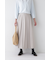 ◆リネンライクブッチャーランダムプリーツスカート