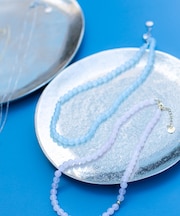 ◆カラーストーンネックレス