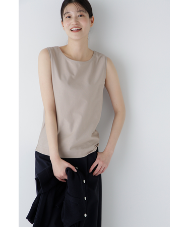◆麻混タンクトップ