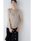◆麻混タンクトップ