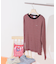 ◆パネルリブロングスリーブＴシャツ