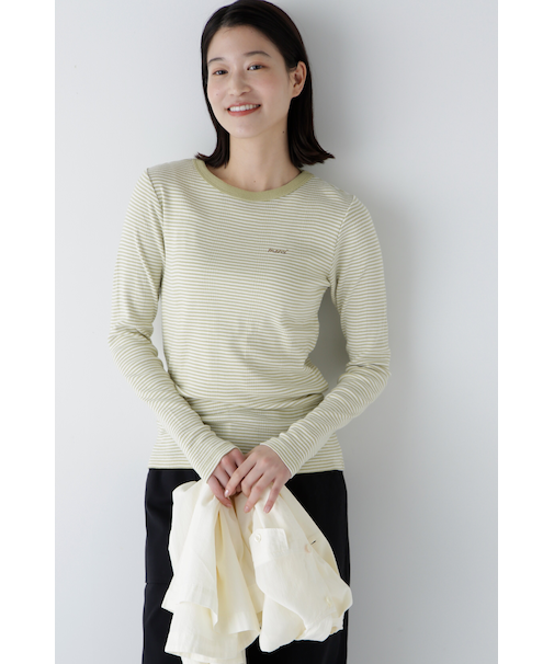 ◆パネルリブロングスリーブＴシャツ
